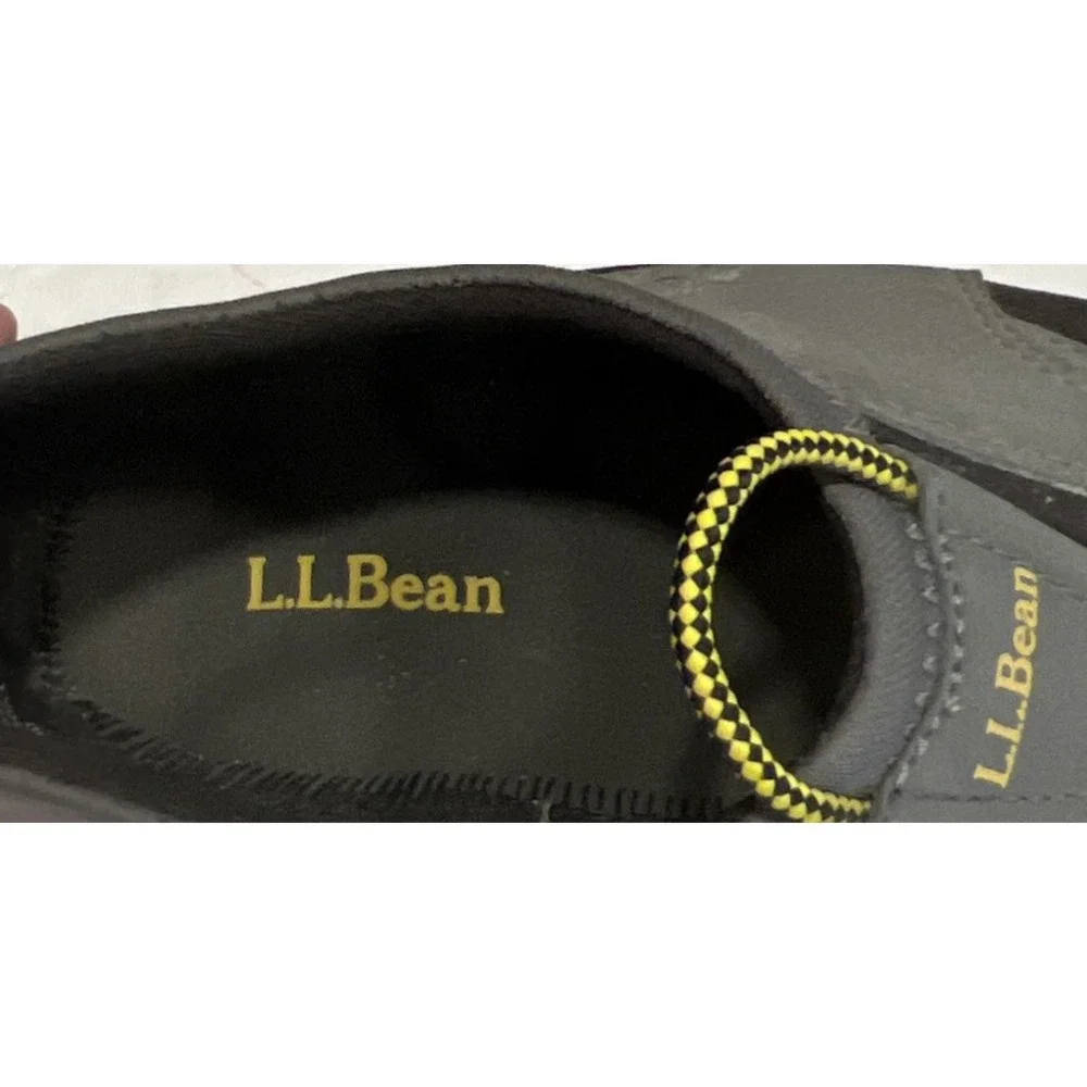 LL Bean Men's Slip On Water Shoes 0BBD4 Gray Black Size 9.5